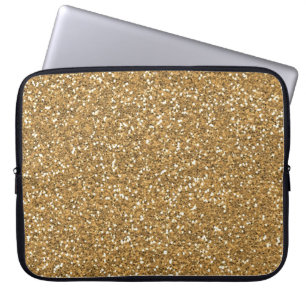 Funda Para Portátil Purpurina Gold Glam Faux