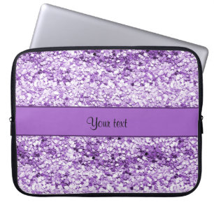 Funda Para Portátil Purpurina púrpura brillante