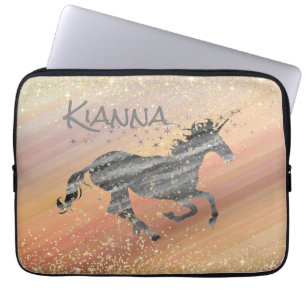 Funda Para Portátil Purpurinoso Starry Unicorn