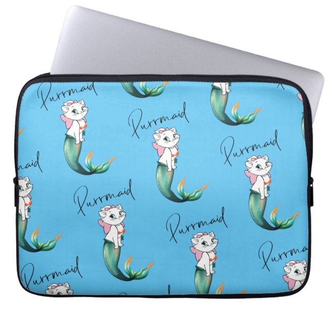 Funda Para Portátil Purrmaid de gatito de gatito de comadreja - Diseño (Frente)