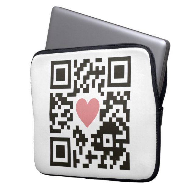 Funda Para Portátil QR Love Code (Anverso izquierdo)