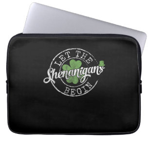 Funda Para Portátil Que los Shenanigans empiecen Ropas Graciosas St Pa