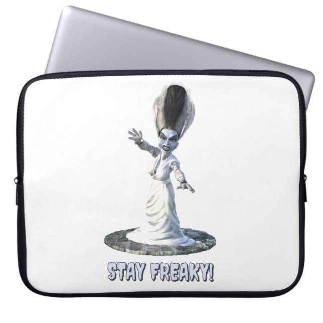 Funda Para Portátil ¡Quédate freaky! Novia de Frankenstein (Frente)