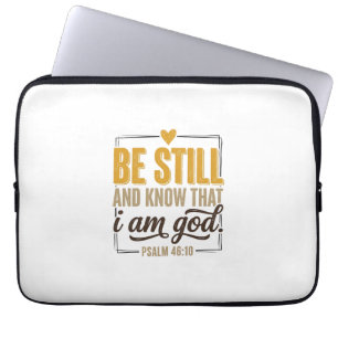 Funda Para Portátil Quédate quieto Salmo 46_10 Camiseta Vintage Cristi