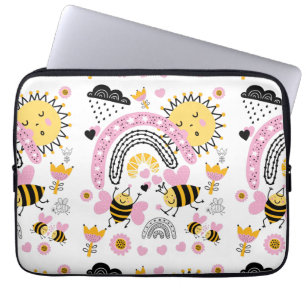 Funda Para Portátil Queen BEES BFF, Baby Girl, Girly Gifts Pink