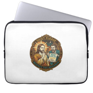 Funda Para Portátil Queja de ruido del vecino enojado Jesús Fiesta rui