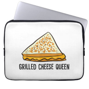 Funda Para Portátil Queso a la parrilla Reina Funny Queso a la parrill