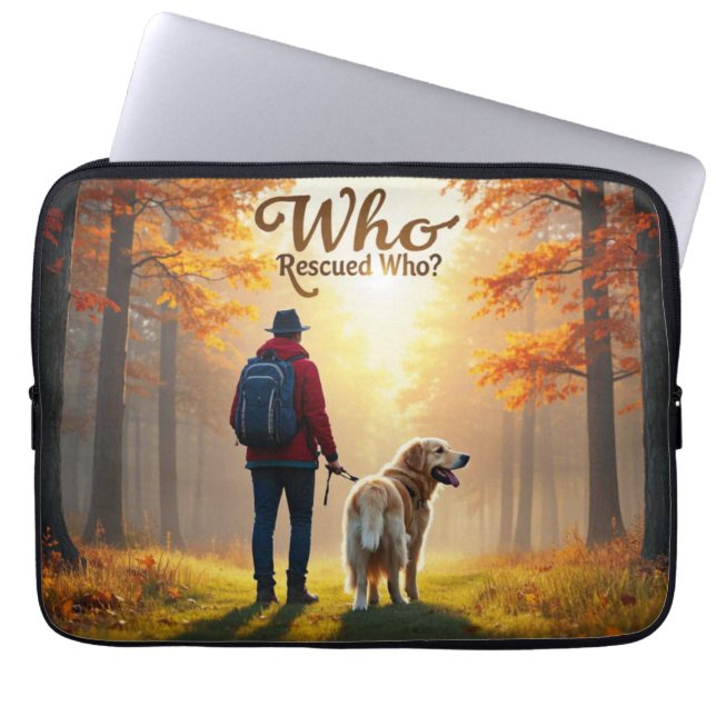 Funda Para Portátil Quién rescató a Quién - Hombre de oro recuperador  (Frente)