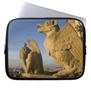 Funda Para Portátil Quimera en la fachada de la Catedral de Notre Dame