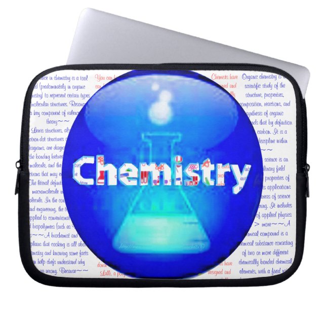 Funda Para Portátil "Química" (Frente)