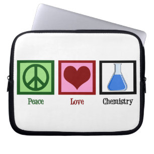 Funda Para Portátil Química del amor de la paz