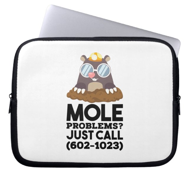 Funda Para Portátil Química - Problemas de Mol  (Frente)