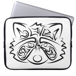 Funda Para Portátil Racco tribal blanco y negro
