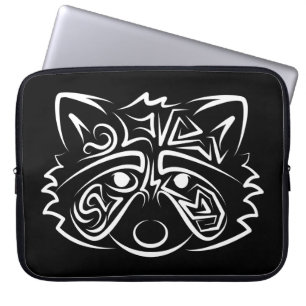 Funda Para Portátil Racco tribal blanco y negro