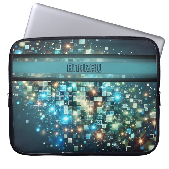 Funda Para Portátil Radiant Pixel Bokeh (Frente)