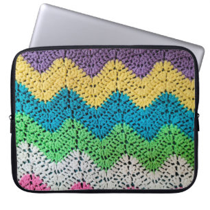 Funda Para Portátil Rainbow Crochet Design 