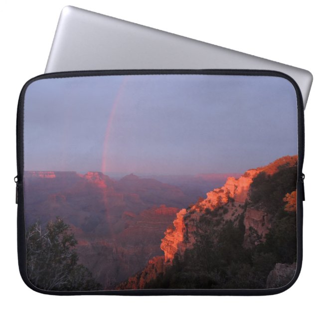 Funda para portátil Rainbow Sunset del Gran Cañón (Frente)