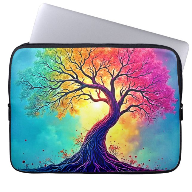 Funda Para Portátil  Rainbow Tree: Roots of Infinite Hope Art (Frente)