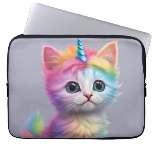 Funda Para Portátil Rainbow Unicorn Kitten