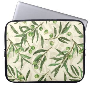 Funda Para Portátil Ramas de oliva acuarela