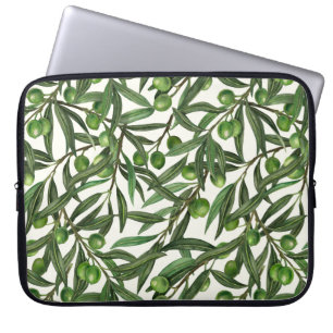 Funda Para Portátil Ramas de olivo blanquecinas