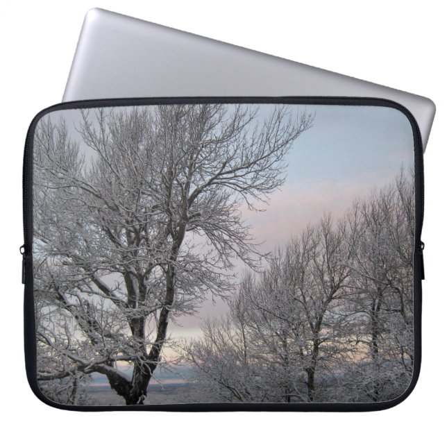 Funda Para Portátil Ramas nevadas (Frente)