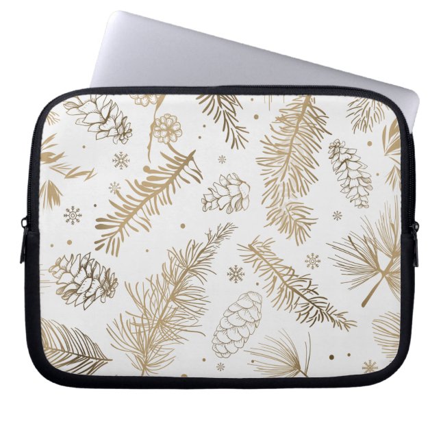 Funda Para Portátil Ramas y pinos (Frente)