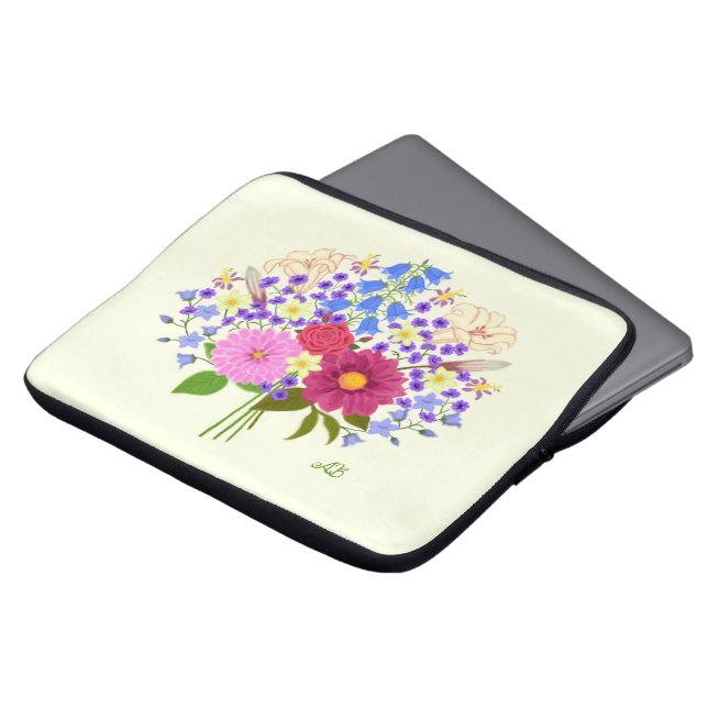 Funda Para Portátil Ramo de flores (Superior anverso)
