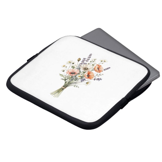Funda para portátil Ramo de flores silvestres | Fl (Superior anverso)