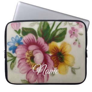 Funda Para Portátil Ramo Floral de Taza de Té