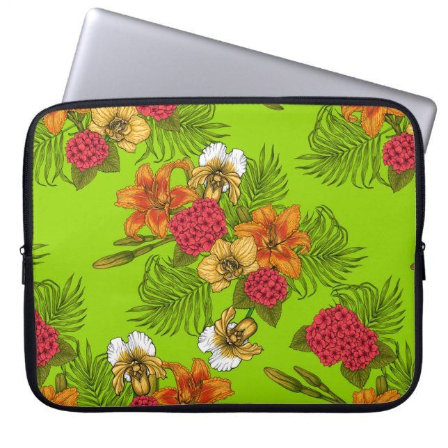 Funda Para Portátil Ramo tropical (Frente)