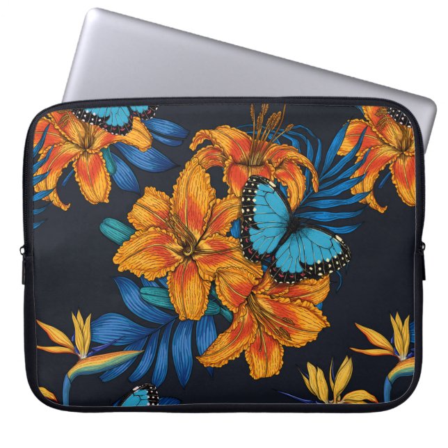 Funda Para Portátil Ramo tropical (Frente)