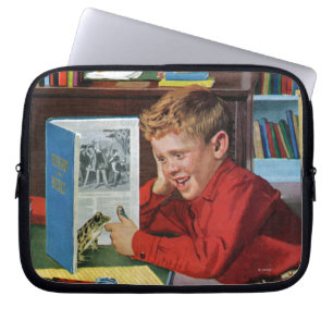 Funda Para Portátil Rana en la biblioteca