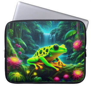 Funda Para Portátil Rana fluorescente