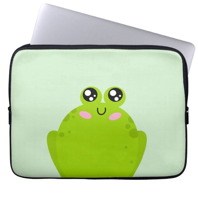 Funda Para Portátil Rana graciosa (Frente)