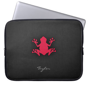 Funda Para Portátil Rana roja de Crimson