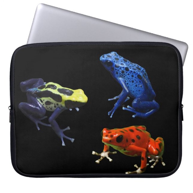 Funda Para Portátil Ranas Dart venenosas (Frente)
