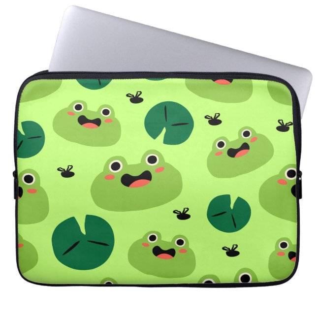 Funda Para Portátil Ranas divertidas (Frente)
