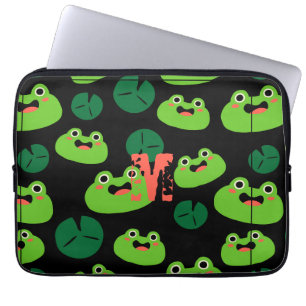 Funda Para Portátil Ranas verdes cúpulas