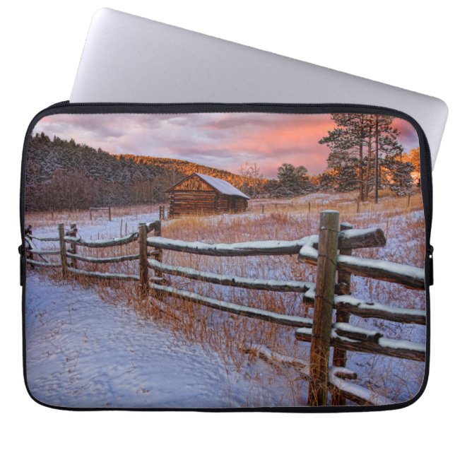 Funda Para Portátil Rancho de la nieve (Frente)