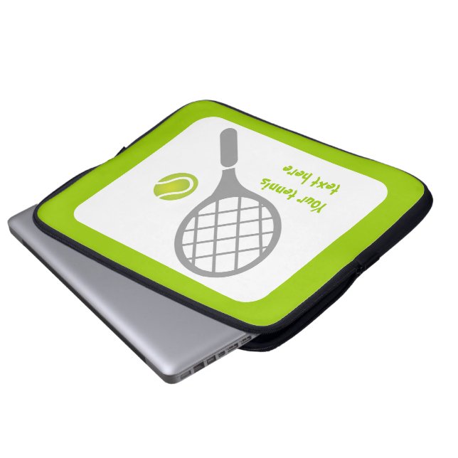 Funda Para Portátil Raqueta de tenis y personalizado de pelotas (Inferior anverso)