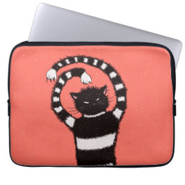 Funda Para Portátil Raro Gato Malvado