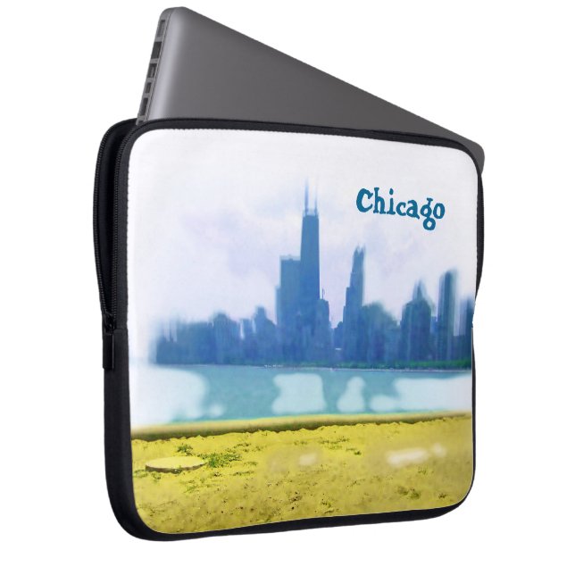 Funda Para Portátil Rascacielos de Chicago (Anverso derecho)