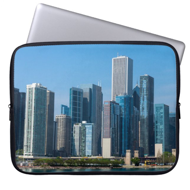 Funda Para Portátil Rascacielos de Chicago (Frente)