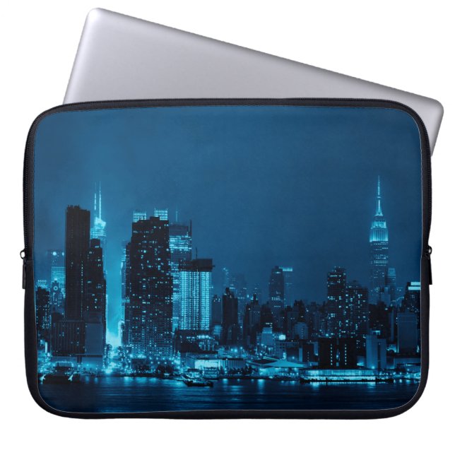 Funda Para Portátil Rascacielos del centro de Manhattan y la ciudad de (Frente)