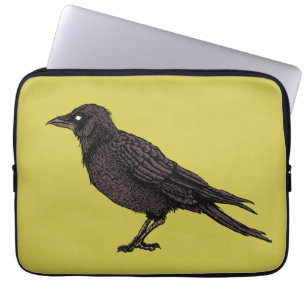 Funda Para Portátil Raven Creepy Crow Bright Gothic Ink Art