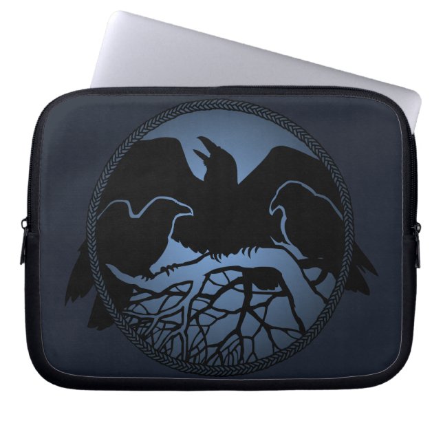 Funda Para Portátil Raven Laptop Sleeve Spirit Animal Tablet Cases (Frente)