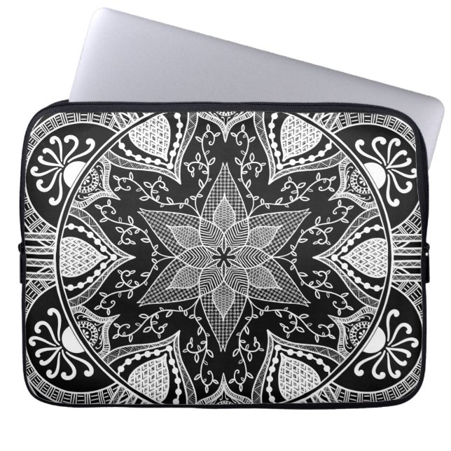 Funda Para Portátil Raven Mandala (Frente)
