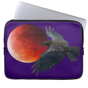 Funda Para Portátil Raven y Eclipsing Moon Laptop Sleeve