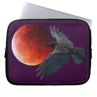 Funda Para Portátil Raven y Eclipsing Moon Laptop Sleeve